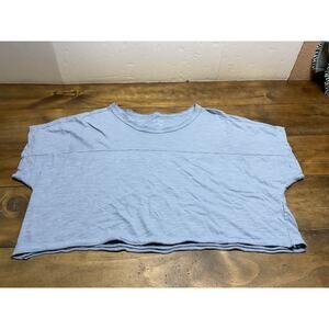 Pilcro The Emmett Dolman Wedge Tee Size XL Blue Slub Cotton Anthropologie